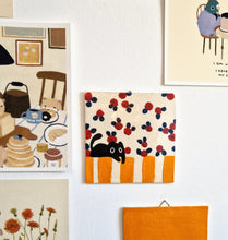 Load image into Gallery viewer, Nº009 flower cat | HAND PAINTED TILE