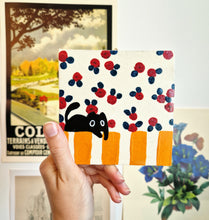 Load image into Gallery viewer, Nº009 flower cat | HAND PAINTED TILE