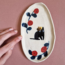 Load image into Gallery viewer, Nº314 french cat | PASTRY PLATE with gold