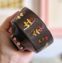 Load image into Gallery viewer, Nº263 owls | DARK CUP with gold