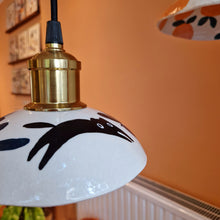 Load image into Gallery viewer, black cats & oranges | LAMP SHADE