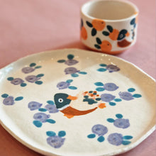 Load image into Gallery viewer, Nº357 duck & purple flowers | PASTRY PLATE