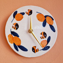 Load image into Gallery viewer, bumblebees & oranges | CLOCK