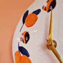 Load image into Gallery viewer, bumblebees & oranges | CLOCK