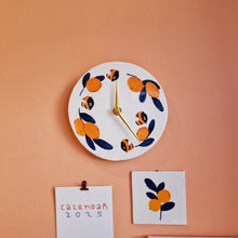 Load image into Gallery viewer, bumblebees & oranges | CLOCK