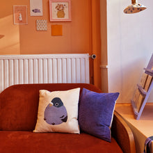 Load image into Gallery viewer, pigeon | PURPLE PILLOW