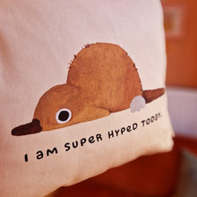 Load image into Gallery viewer, platypus | GREEN PILLOW