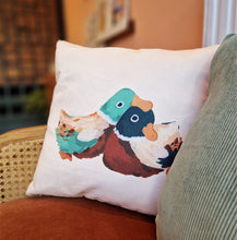 Load image into Gallery viewer, ducks | GREEN PILLOW