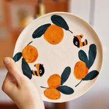 Load image into Gallery viewer, Nº436 bumblebees & oranges | PASTRY PLATE