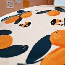 Load image into Gallery viewer, Nº439 bumblebees & oranges | BIG PASTRY PLATE