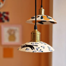 Load image into Gallery viewer, cat & violet flowers | LAMP SHADE