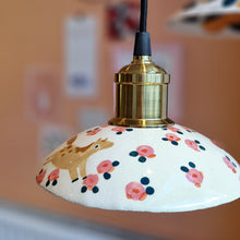 Load image into Gallery viewer, horses & pink roses | LAMP SHADE