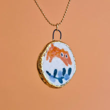Load image into Gallery viewer, orange cat | CHARM with gold