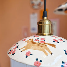 Load image into Gallery viewer, horses & pink roses | LAMP SHADE