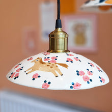 Load image into Gallery viewer, horses & pink roses | LAMP SHADE