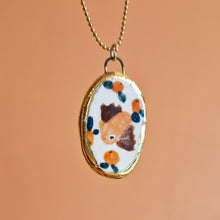 Load image into Gallery viewer, bat & oranges | CHARM with gold