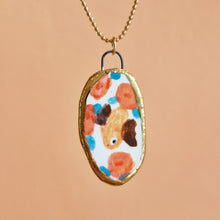 Load image into Gallery viewer, bat & roses | CHARM with gold