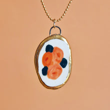 Load image into Gallery viewer, pink roses | CHARM with gold