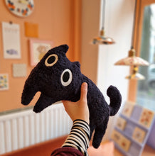 Load image into Gallery viewer, black cat watson | STUFFED ANIMAL medium