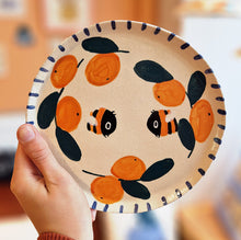 Load image into Gallery viewer, Nº451 bumblebees & oranges | PASTRY PLATE