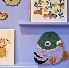 Load image into Gallery viewer, pigeon | FLUFFY WALL ART