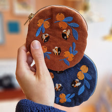 Load image into Gallery viewer, embroidered bumblebees | PURSE preorder