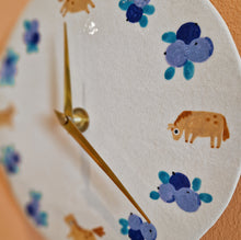 Load image into Gallery viewer, horses & blueberries | CLOCK