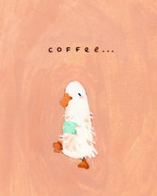 Load image into Gallery viewer, coffee duck | FINE ART Giclée print