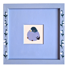 Load image into Gallery viewer, blue snowdrops | hand-painted frame & passepartout