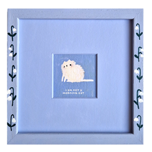 Load image into Gallery viewer, blue snowdrops | hand-painted frame & passepartout