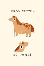 Load image into Gallery viewer, coffee horse | FINE ART Giclée print