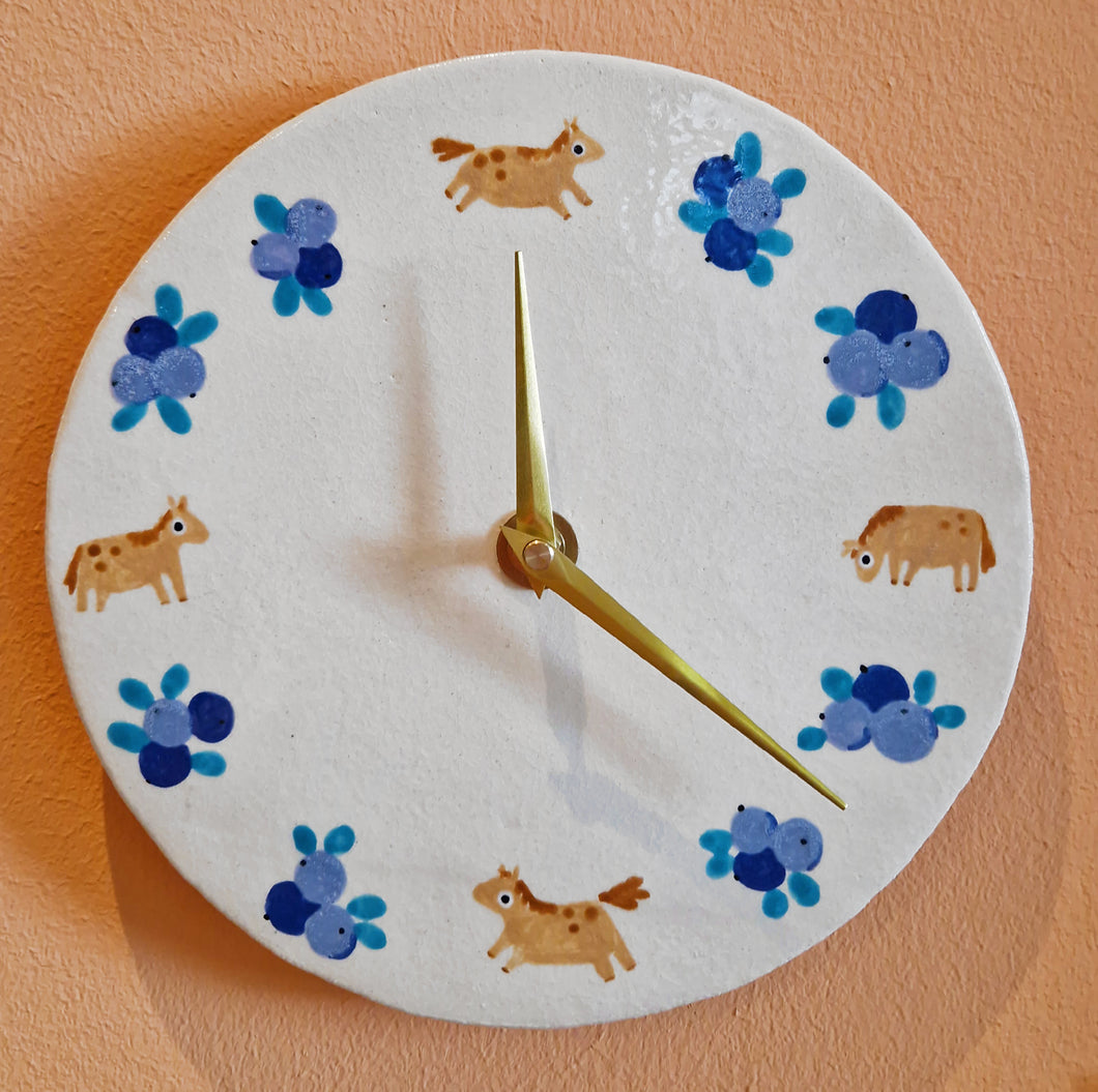 horses & blueberries | CLOCK