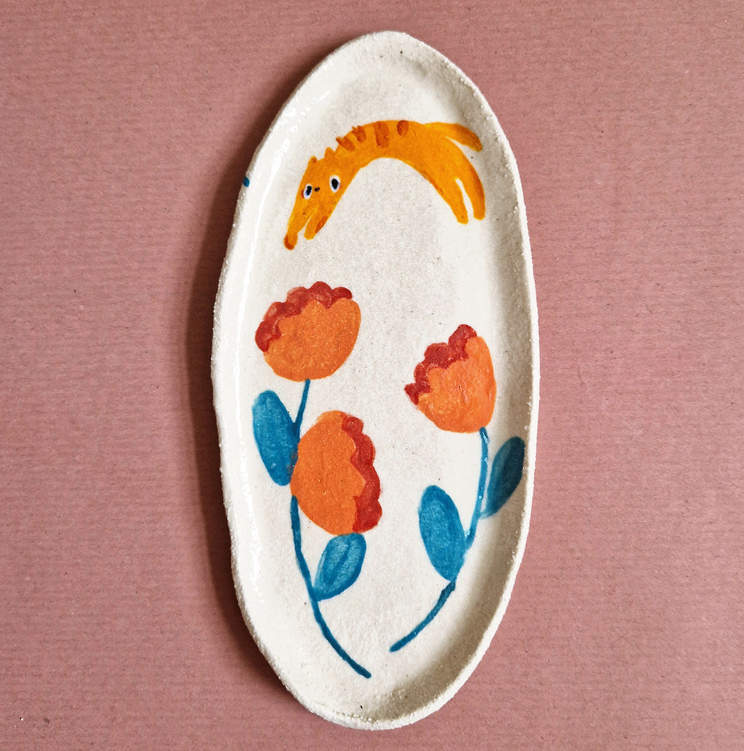 Nº321 tulip cat | PASTRY PLATE