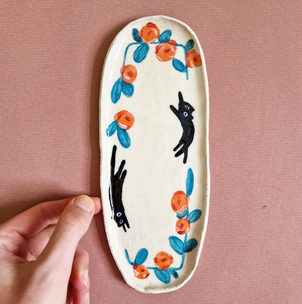 Nº319 running cats | PASTRY PLATE