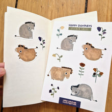 Load image into Gallery viewer, happy donkeys | Sticker Sheet
