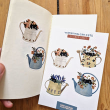 Load image into Gallery viewer, watering can cats | Sticker Sheet
