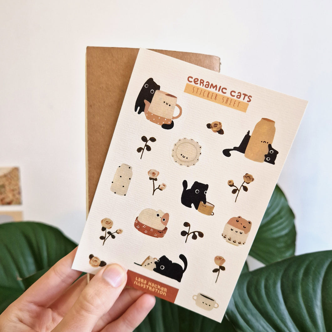 ceramic cats | Sticker Sheet