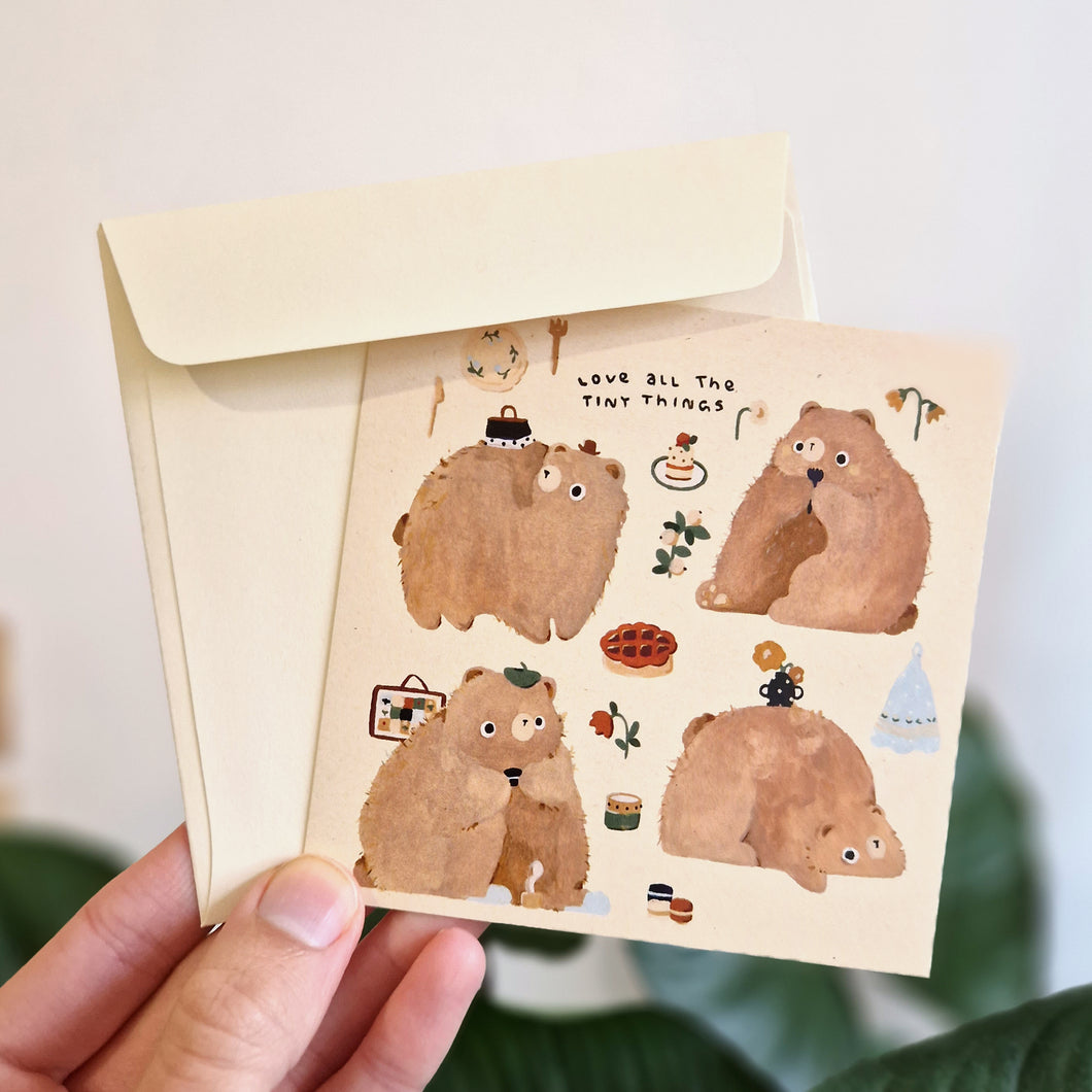 love all the tiny things | Postcard