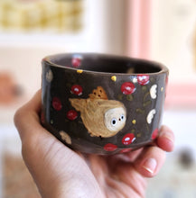Load image into Gallery viewer, Nº265 owls | DARK CUP with gold
