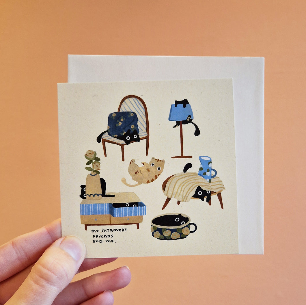 my introvert friends | Postcard