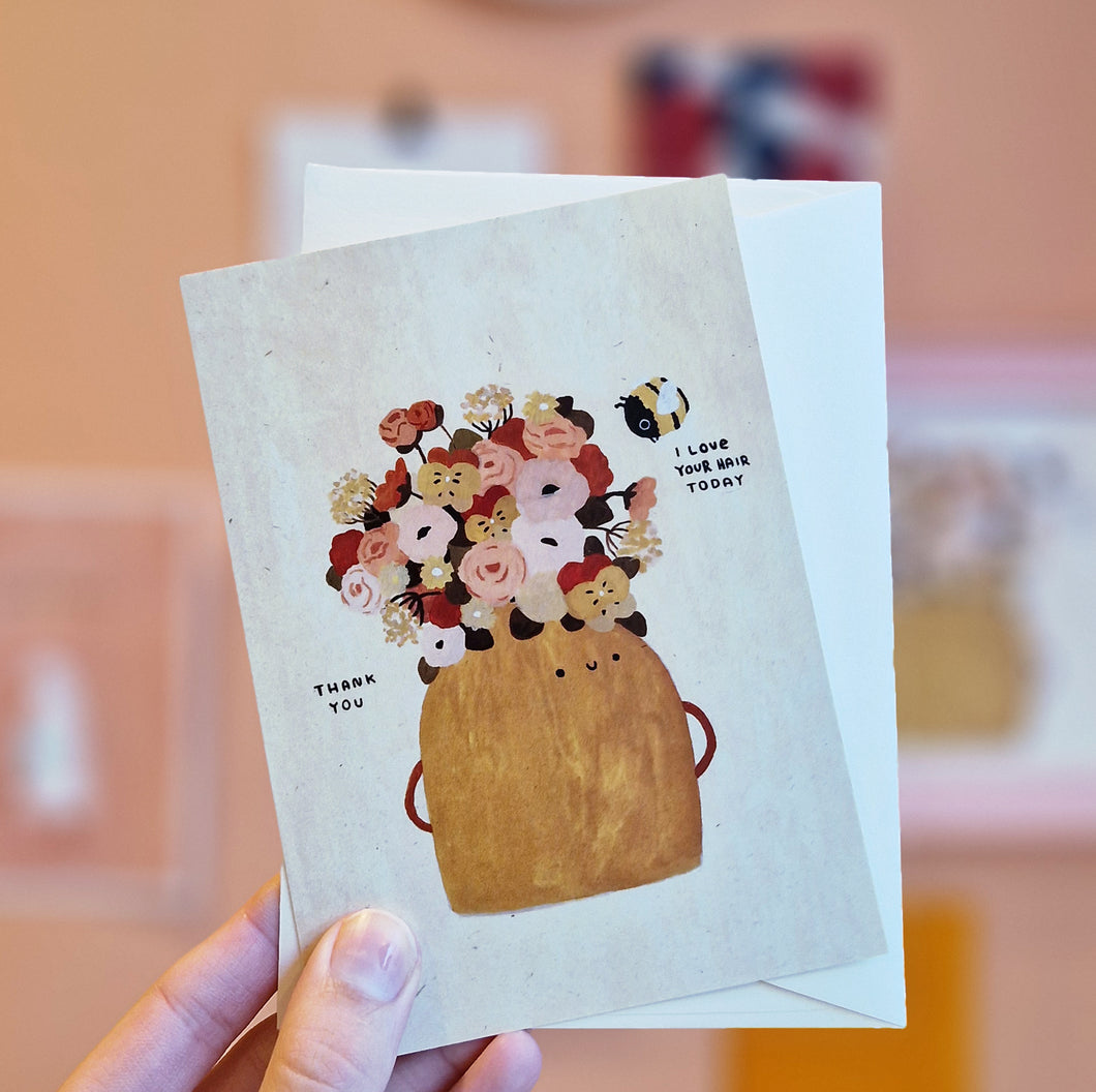 I love your hair today | Postcard