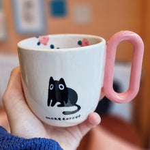 Load image into Gallery viewer, Nº529 more coffee cat | BIG CUP with handle
