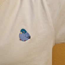 Load image into Gallery viewer, embroidered pigeon | TSHIRT
