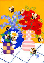 Load image into Gallery viewer, bumblebees &amp; vases | FINE ART Giclée print
