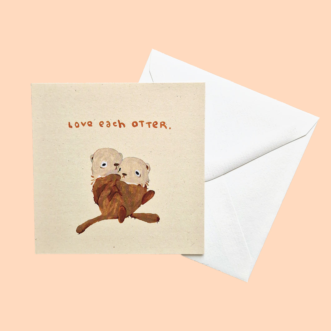 love each otter | Postcard