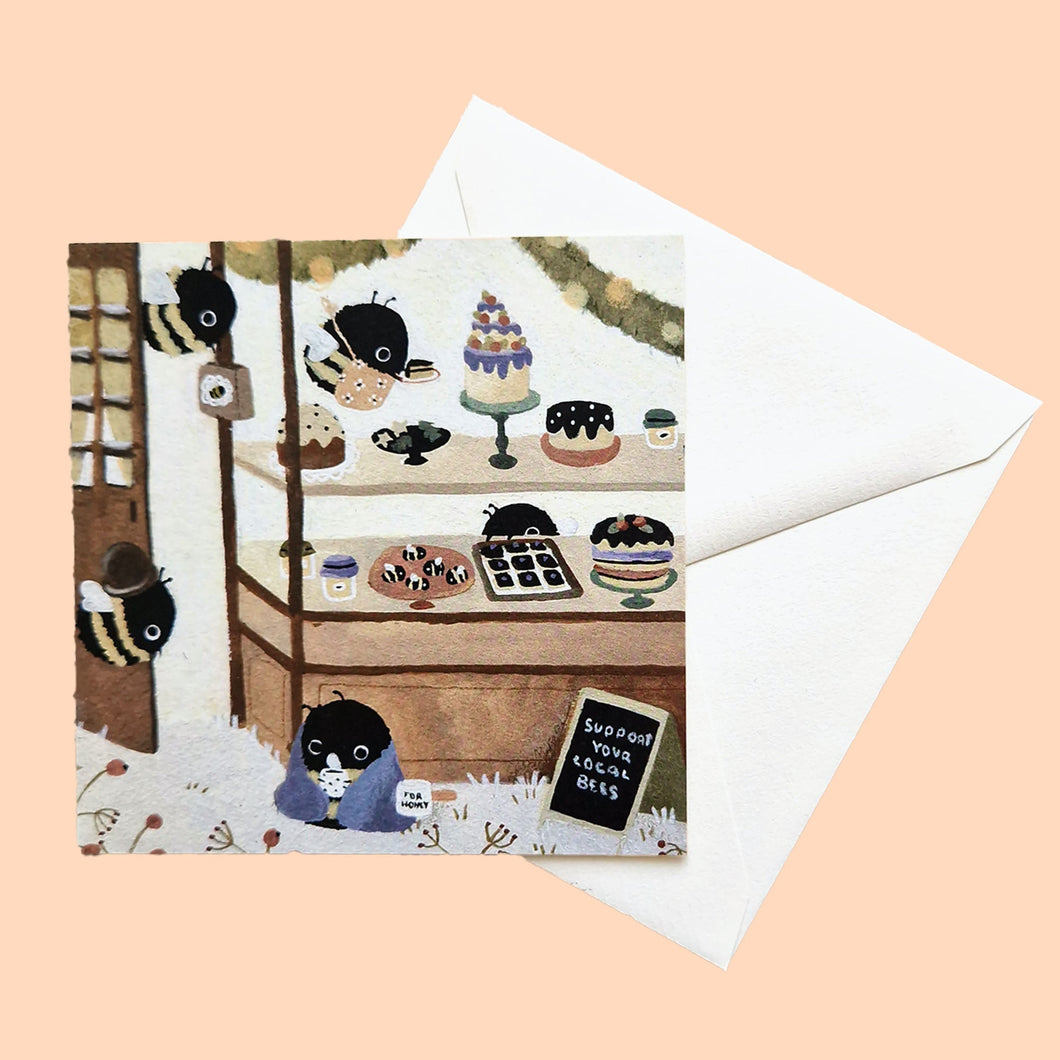 bee patisserie | Postcard