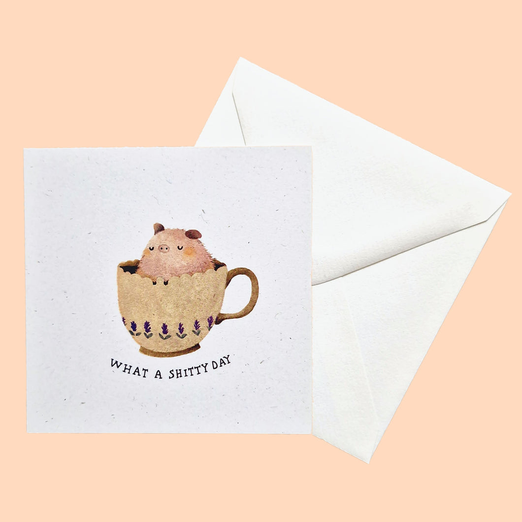 what a shitty day | Postcard