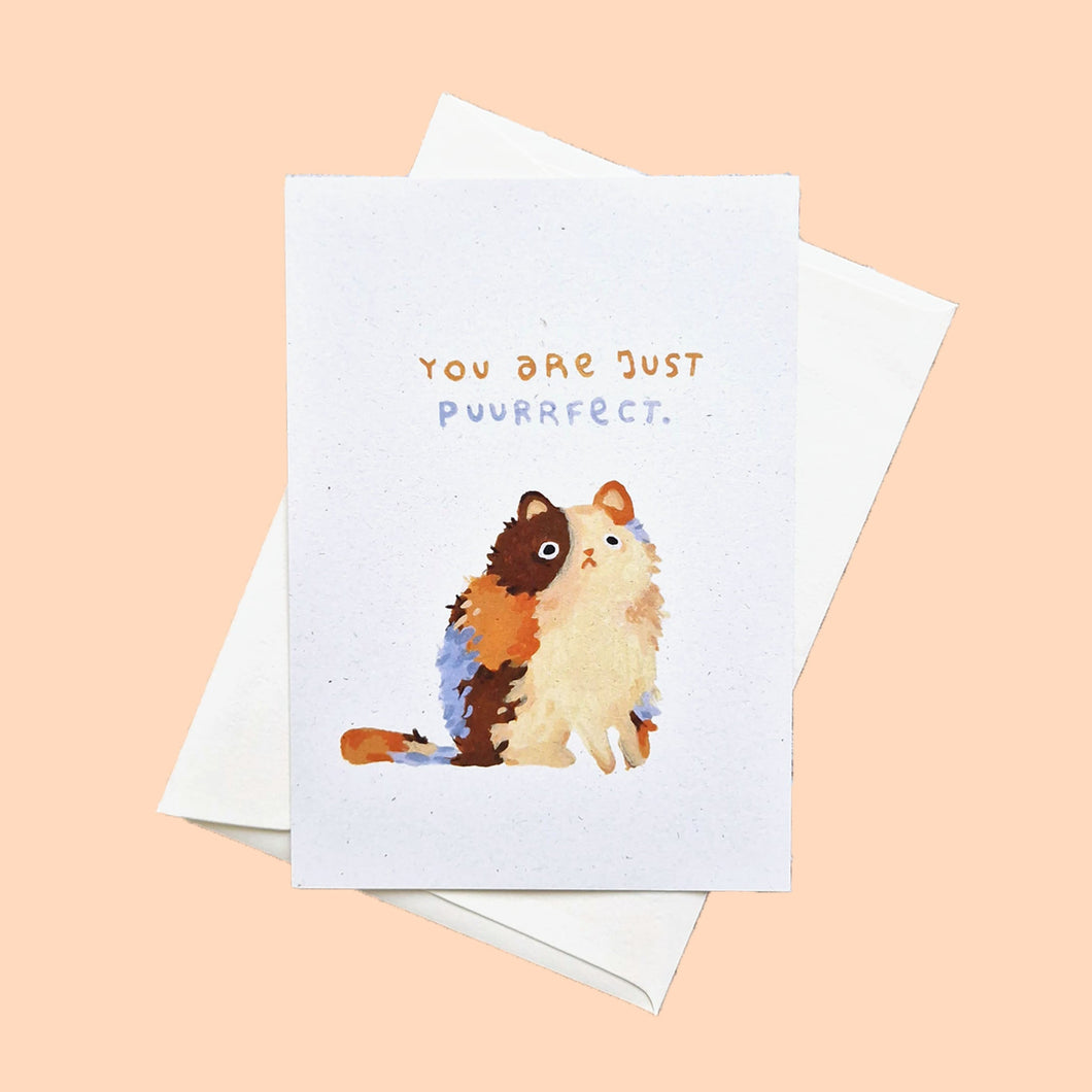you are puuurfect | Postcard