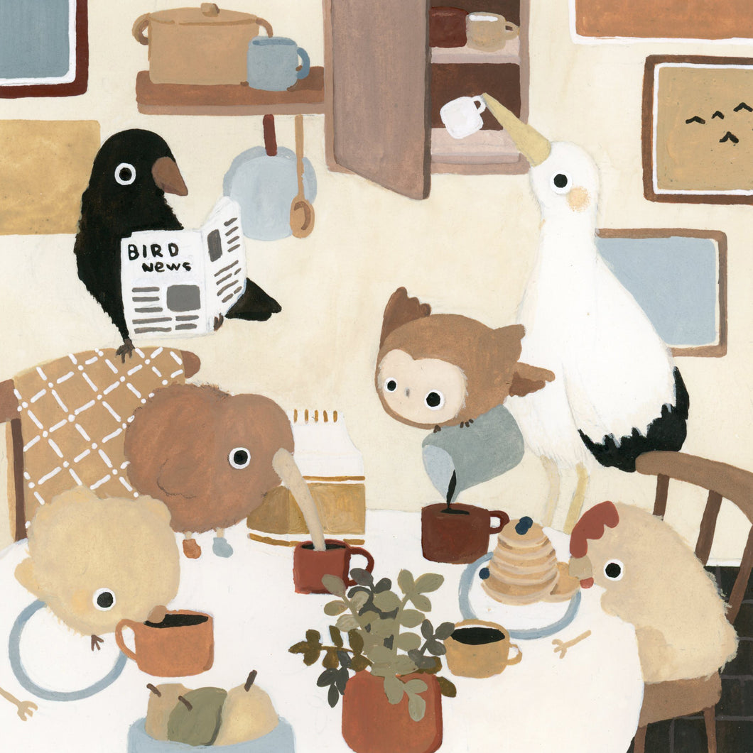 Breakfast birds | FINE ART Giclée print