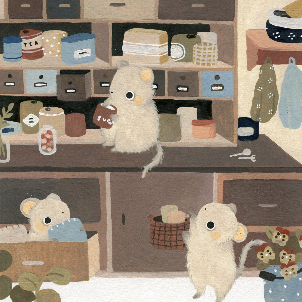 Shopping mice | Original Painting